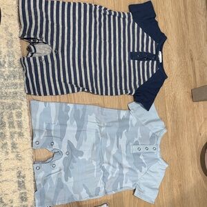 Splendid Navy and Light Blue Kids One Pieces